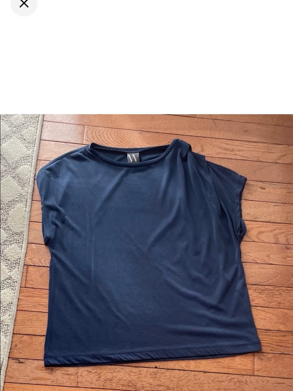 Worthington Navy Short Sleeve Woman's Tee